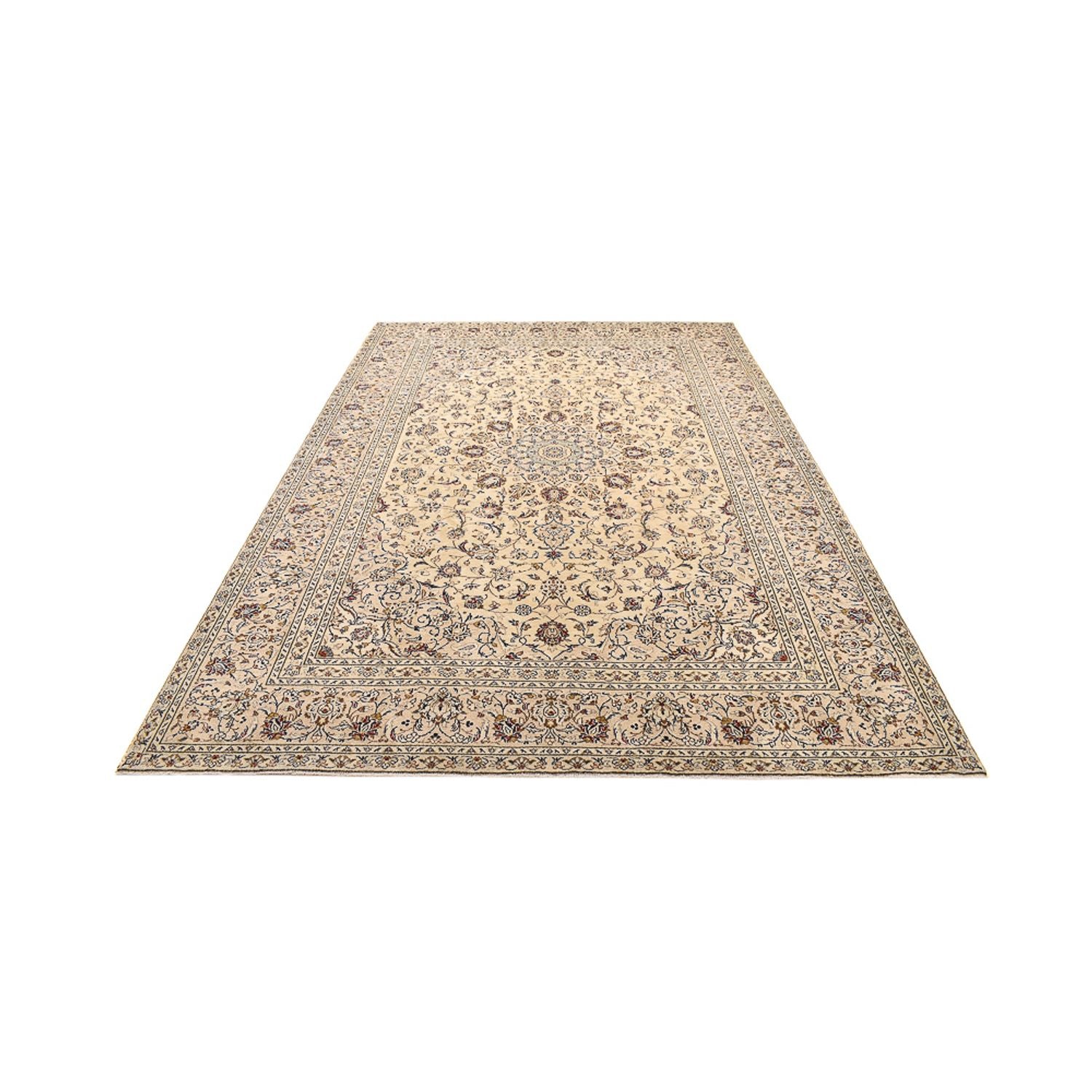 Persisk tæppe - Keshan - 349 x 235 cm - sand
