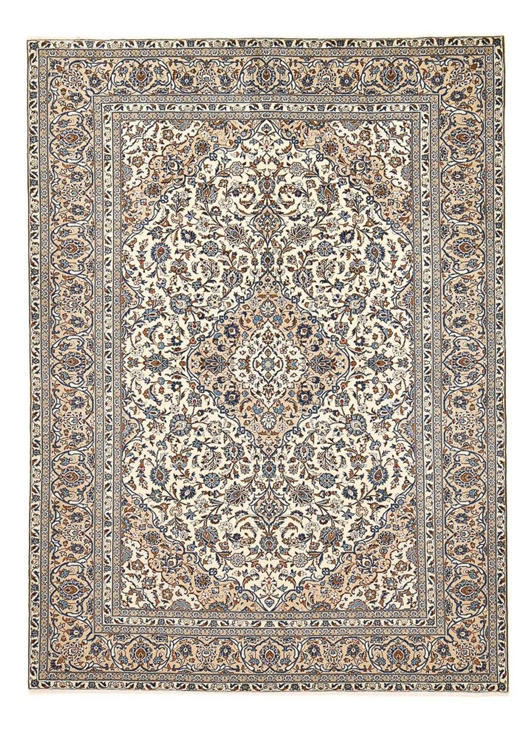 Persisk tæppe - Keshan - 345 x 235 cm - sand