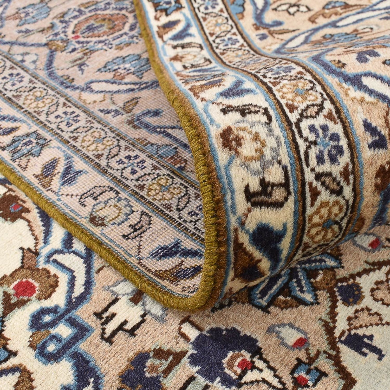 Persisk tæppe - Keshan - 345 x 235 cm - sand