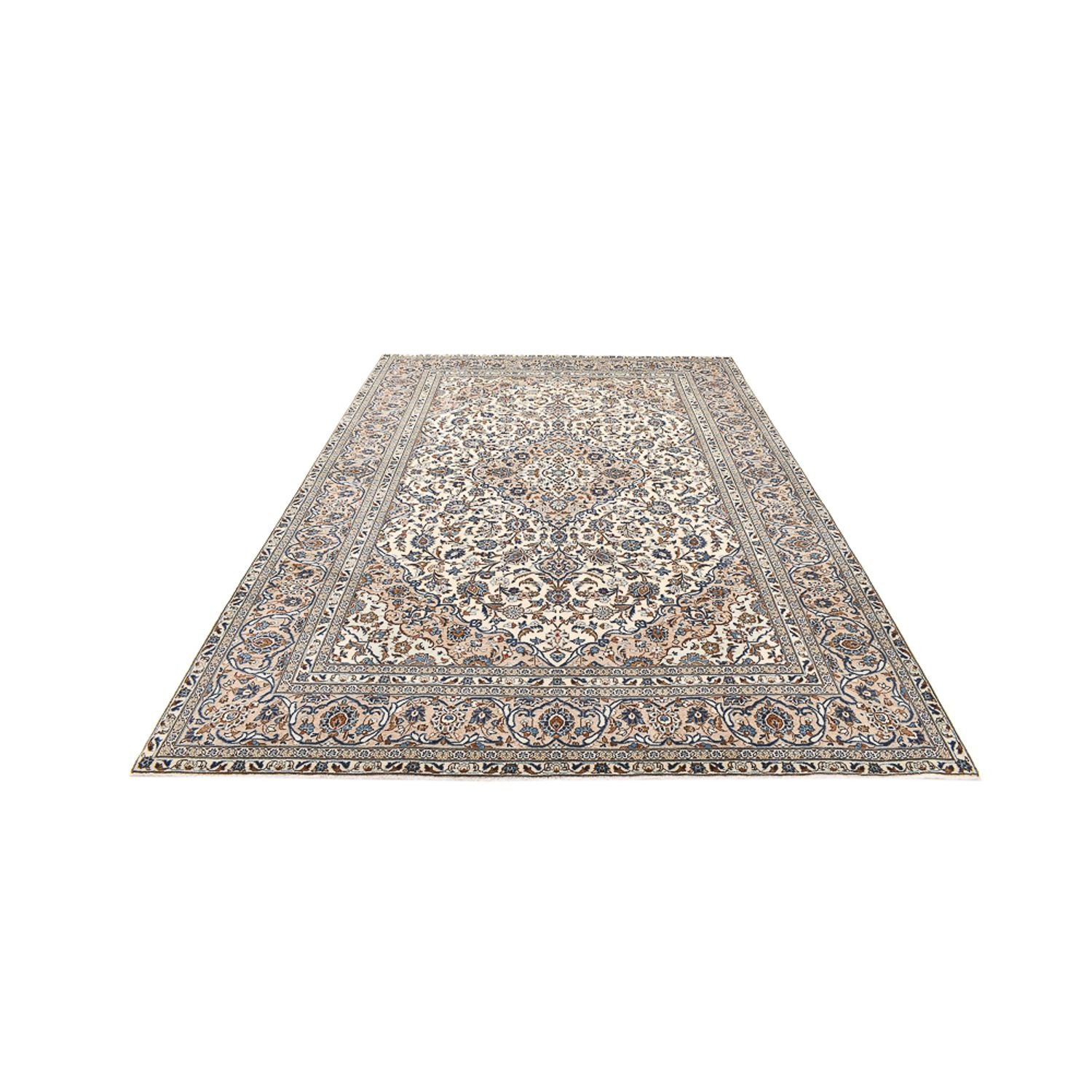 Persisk tæppe - Keshan - 345 x 235 cm - sand