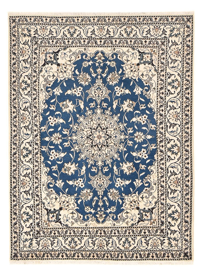 Persisk tæppe - Nain - 205 x 150 cm - blå