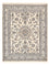 Persisk tæppe - Nain - 198 x 147 cm - lys beige