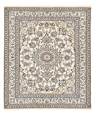 Persisk tæppe - Nain - 198 x 152 cm - lys beige