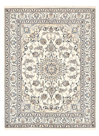 Persisk tæppe - Nain - 209 x 146 cm - lys beige