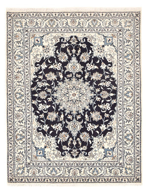 Persisk tæppe - Nain - 203 x 150 cm - mørkeblå