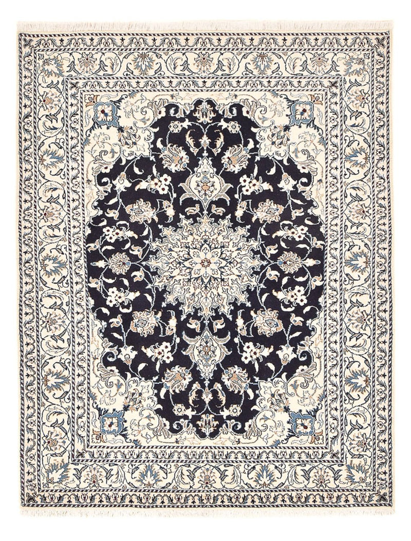 Persisk tæppe - Nain - 203 x 150 cm - mørkeblå