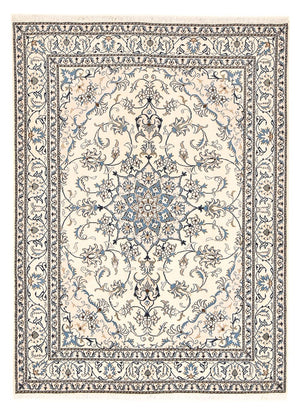 Persisk tæppe - Nain - 230 x 167 cm - lys beige