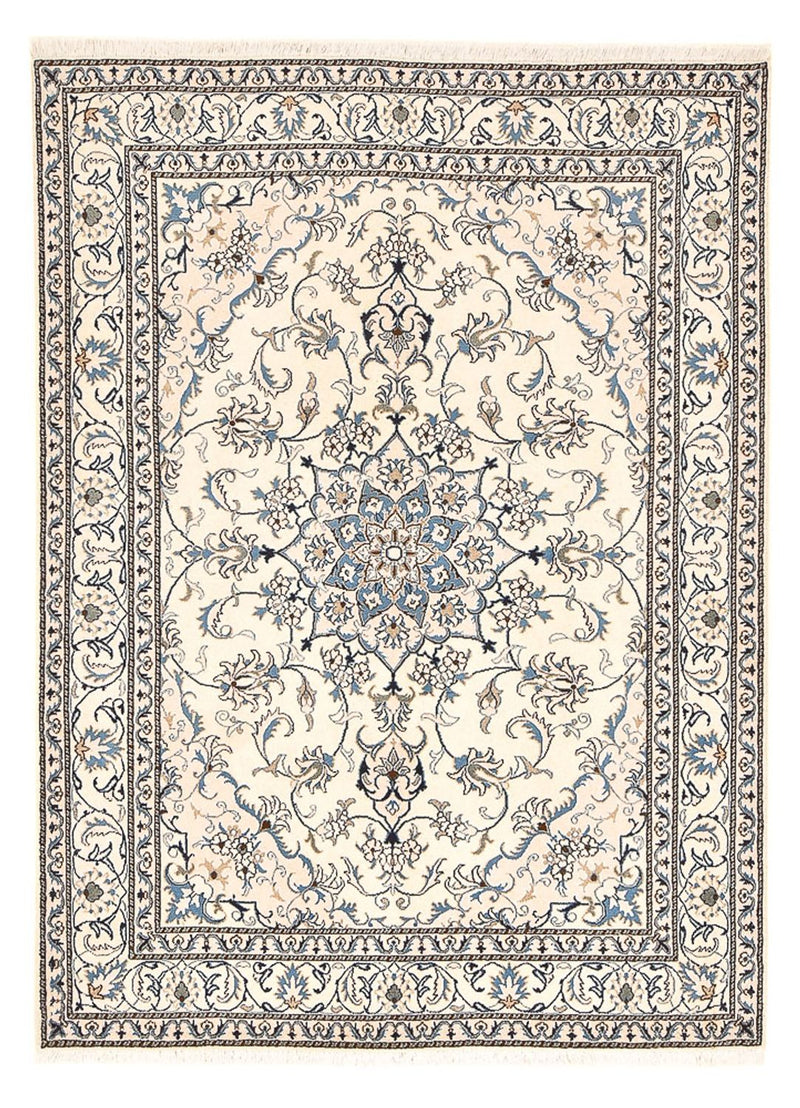 Persisk tæppe - Nain - 230 x 167 cm - lys beige