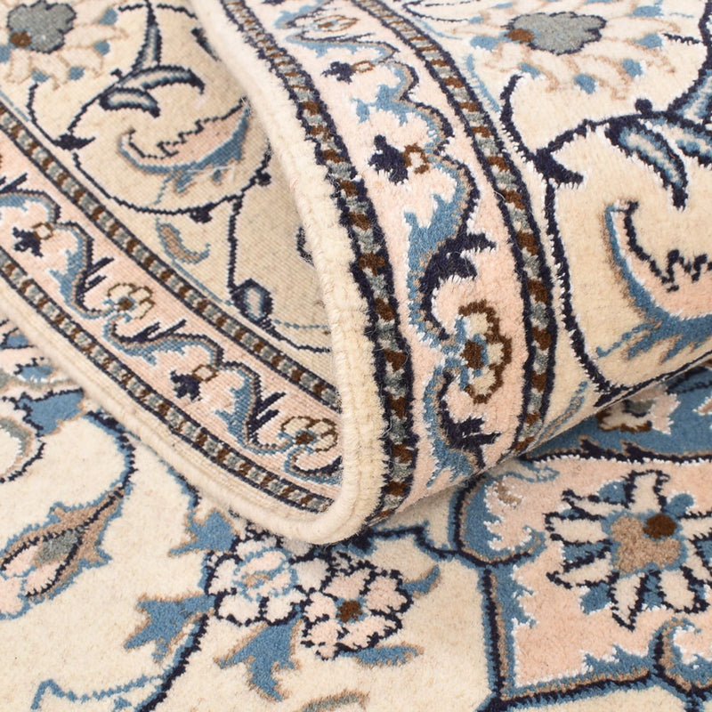 Persisk tæppe - Nain - 230 x 167 cm - lys beige