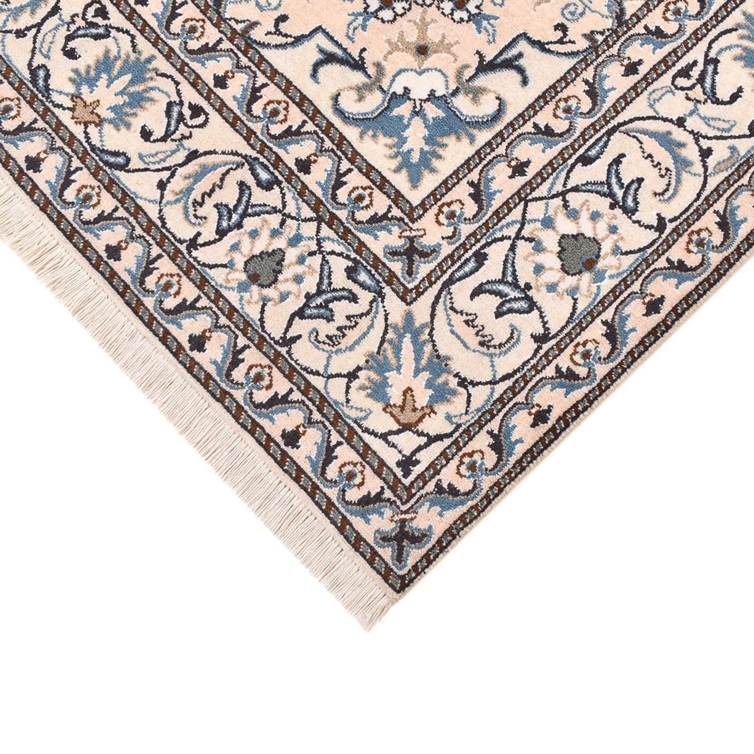 Persisk tæppe - Nain - 239 x 170 cm - lys beige