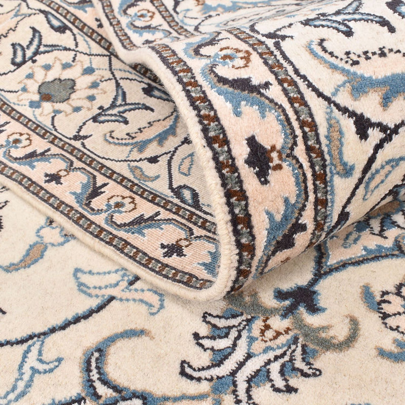 Persisk tæppe - Nain - 239 x 170 cm - lys beige