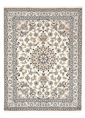 Persisk tæppe - Nain - 236 x 164 cm - lys beige