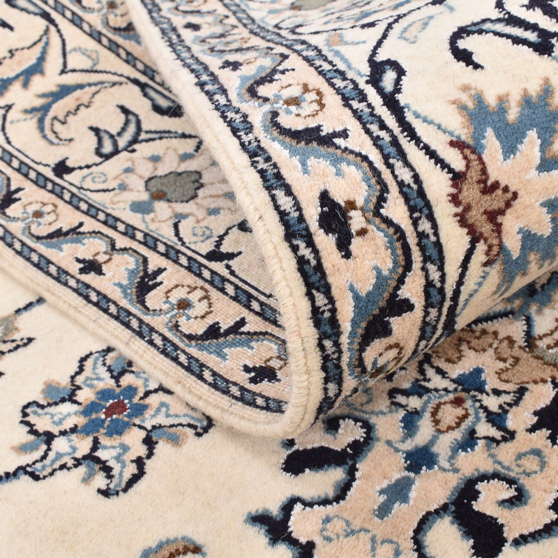 Persisk tæppe - Nain - 236 x 164 cm - lys beige