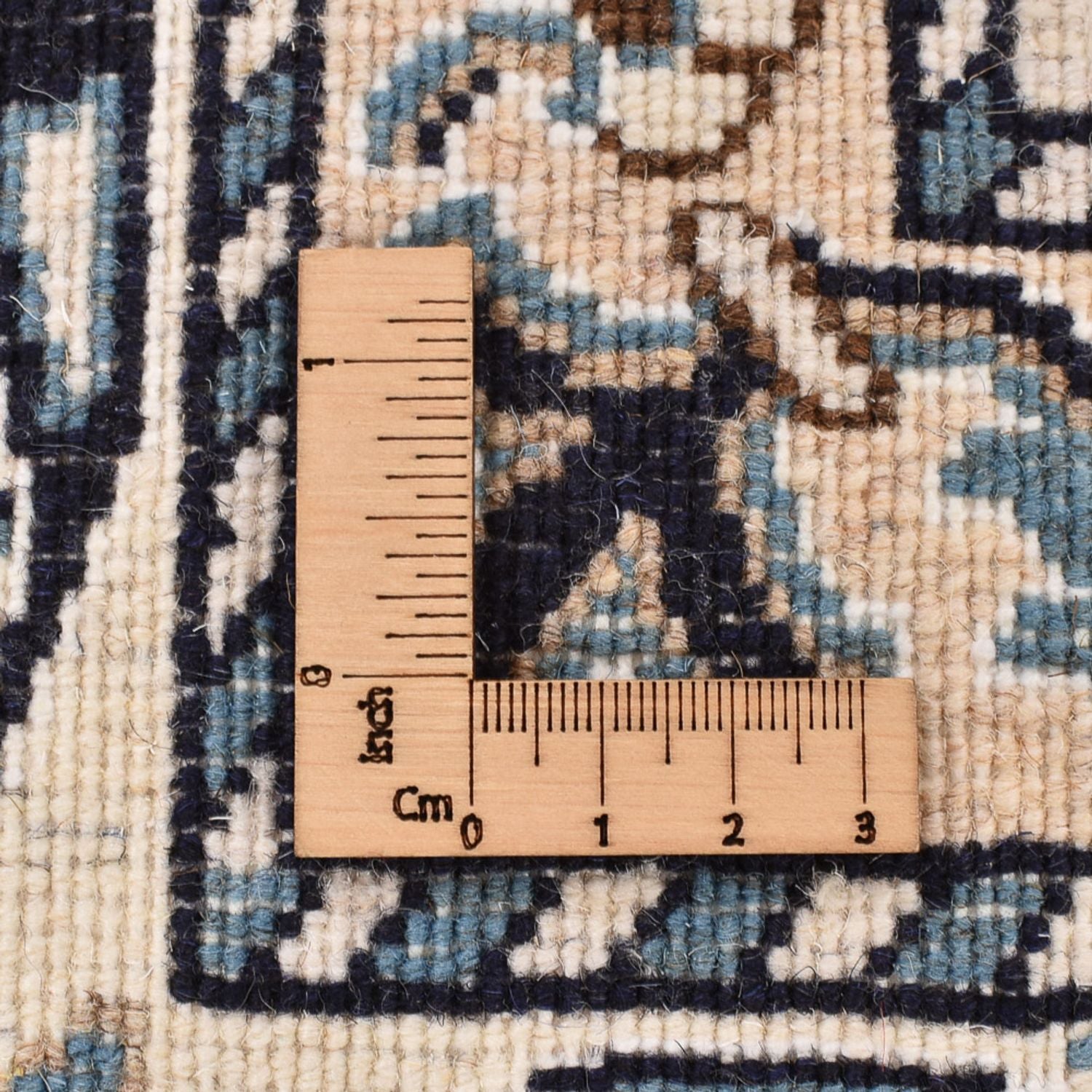 Persisk tæppe - Nain - 236 x 164 cm - lys beige