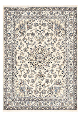 Persisk tæppe - Nain - 237 x 163 cm - lys beige