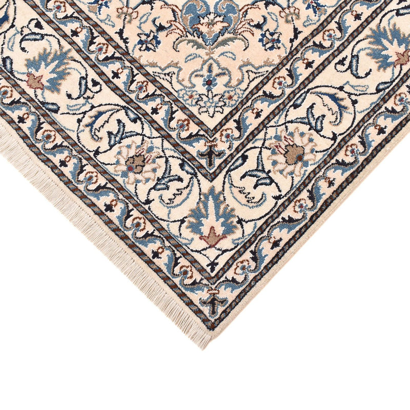 Persisk tæppe - Nain - 241 x 170 cm - lys beige