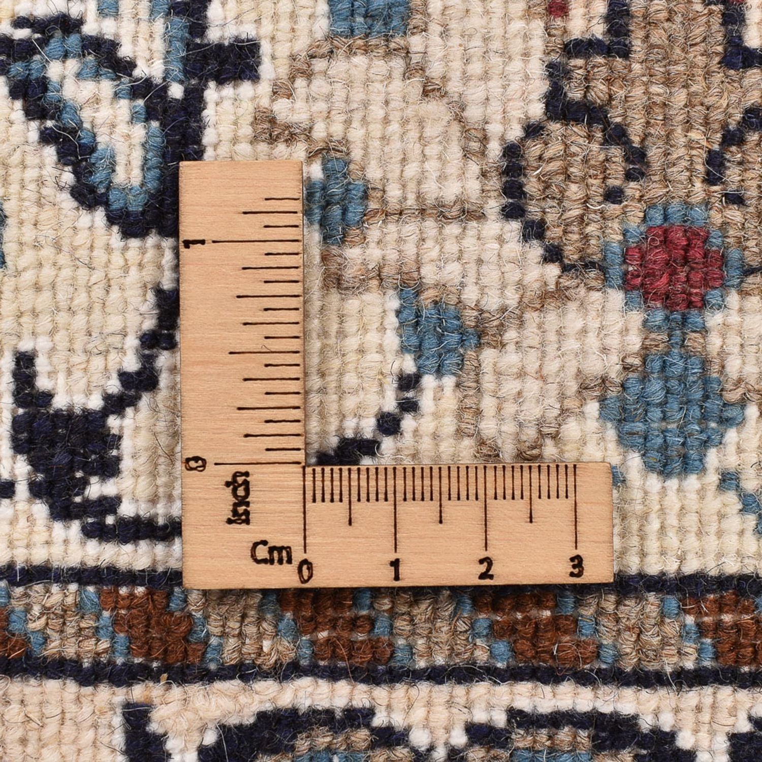 Persisk tæppe - Nain - 241 x 170 cm - lys beige