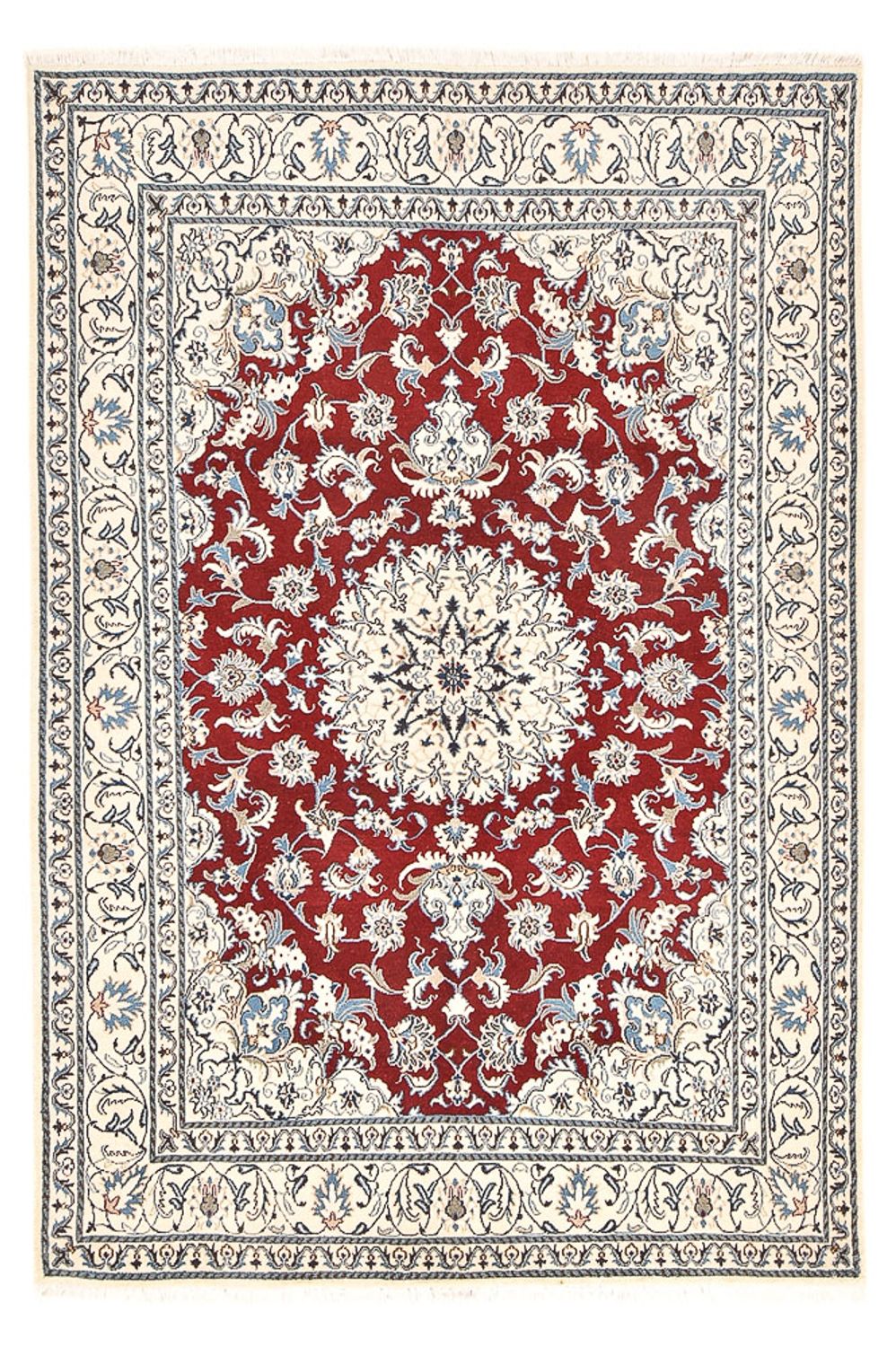 Persisk tæppe - Nain - 244 x 165 cm - rød