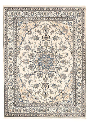 Persisk tæppe - Nain - 240 x 168 cm - lys beige