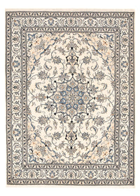Persisk tæppe - Nain - 240 x 168 cm - lys beige