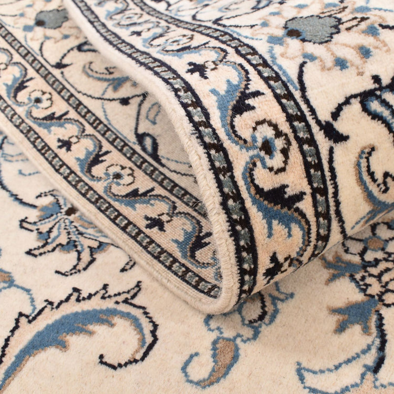 Persisk tæppe - Nain - 240 x 168 cm - lys beige