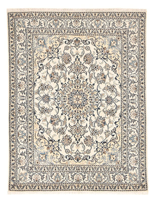 Persisk tæppe - Nain - 193 x 145 cm - lys beige