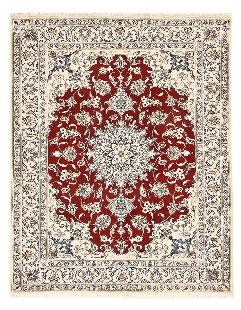 Persisk tæppe - Nain - 195 x 148 cm - rød