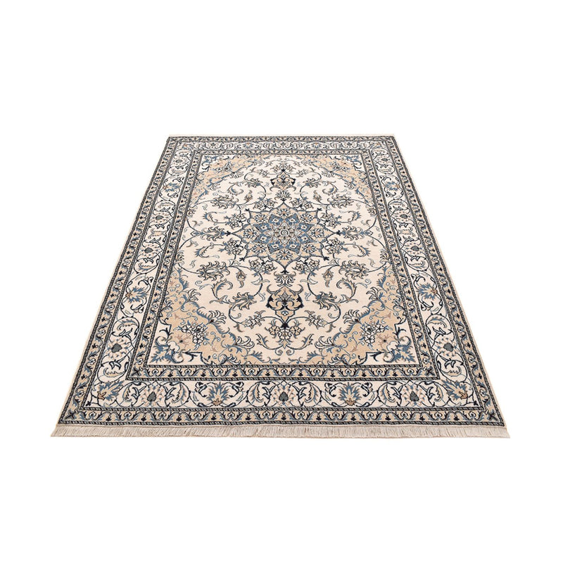 Persisk tæppe - Nain - 239 x 171 cm - lys beige