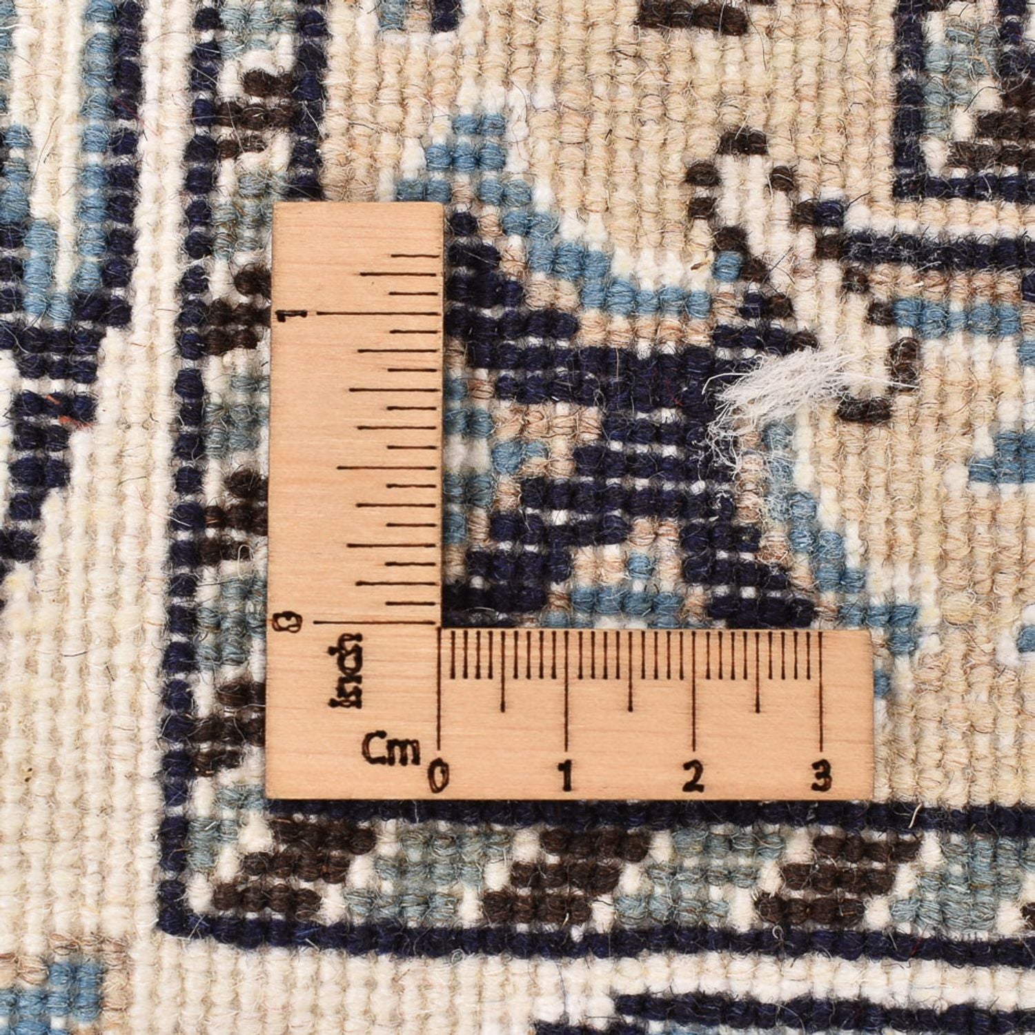 Persisk tæppe - Nain - 239 x 171 cm - lys beige