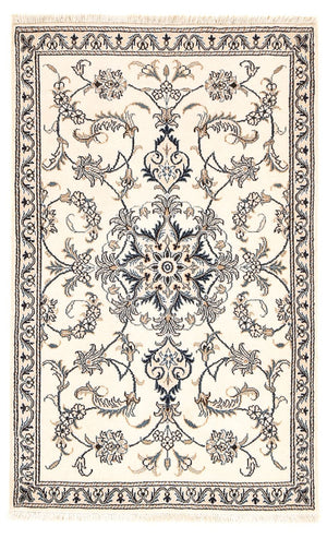 Persisk tæppe - Nain - 137 x 87 cm - lys beige