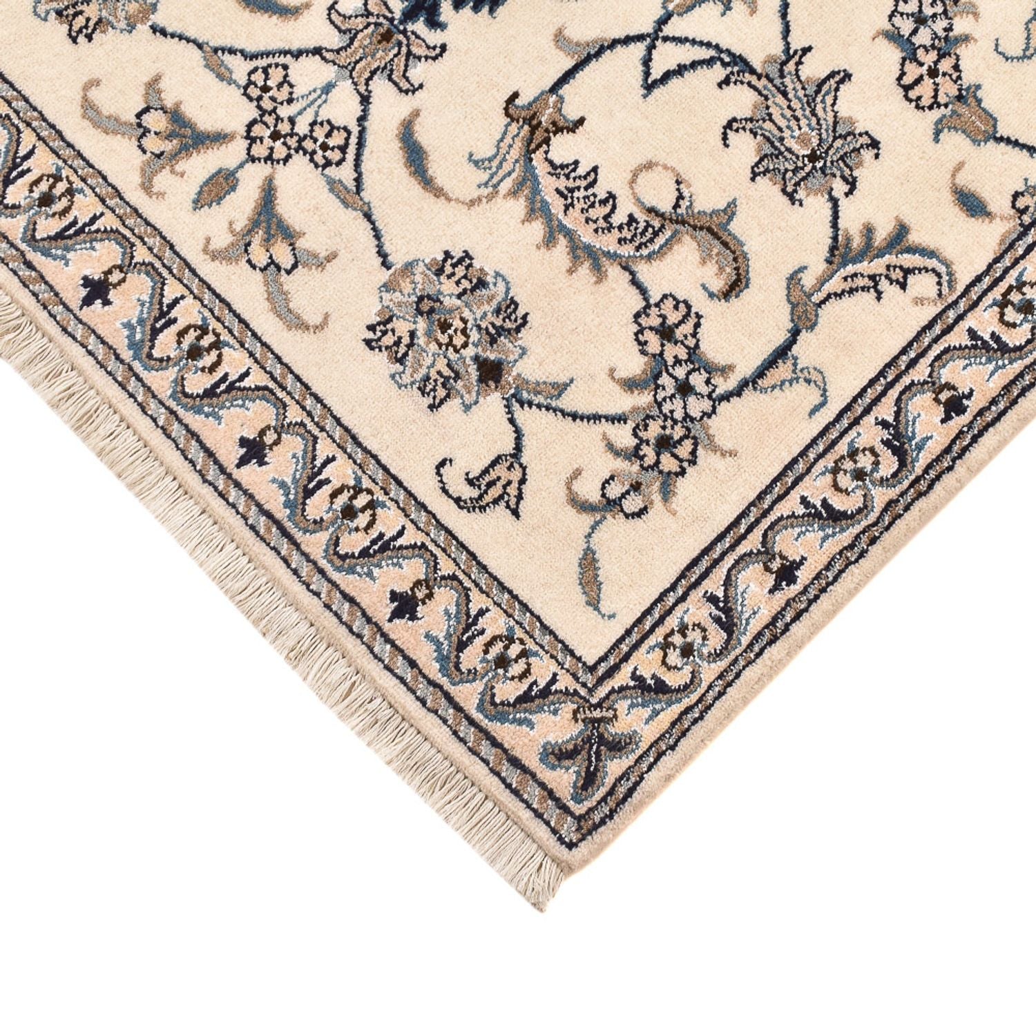 Persisk tæppe - Nain - 137 x 87 cm - lys beige