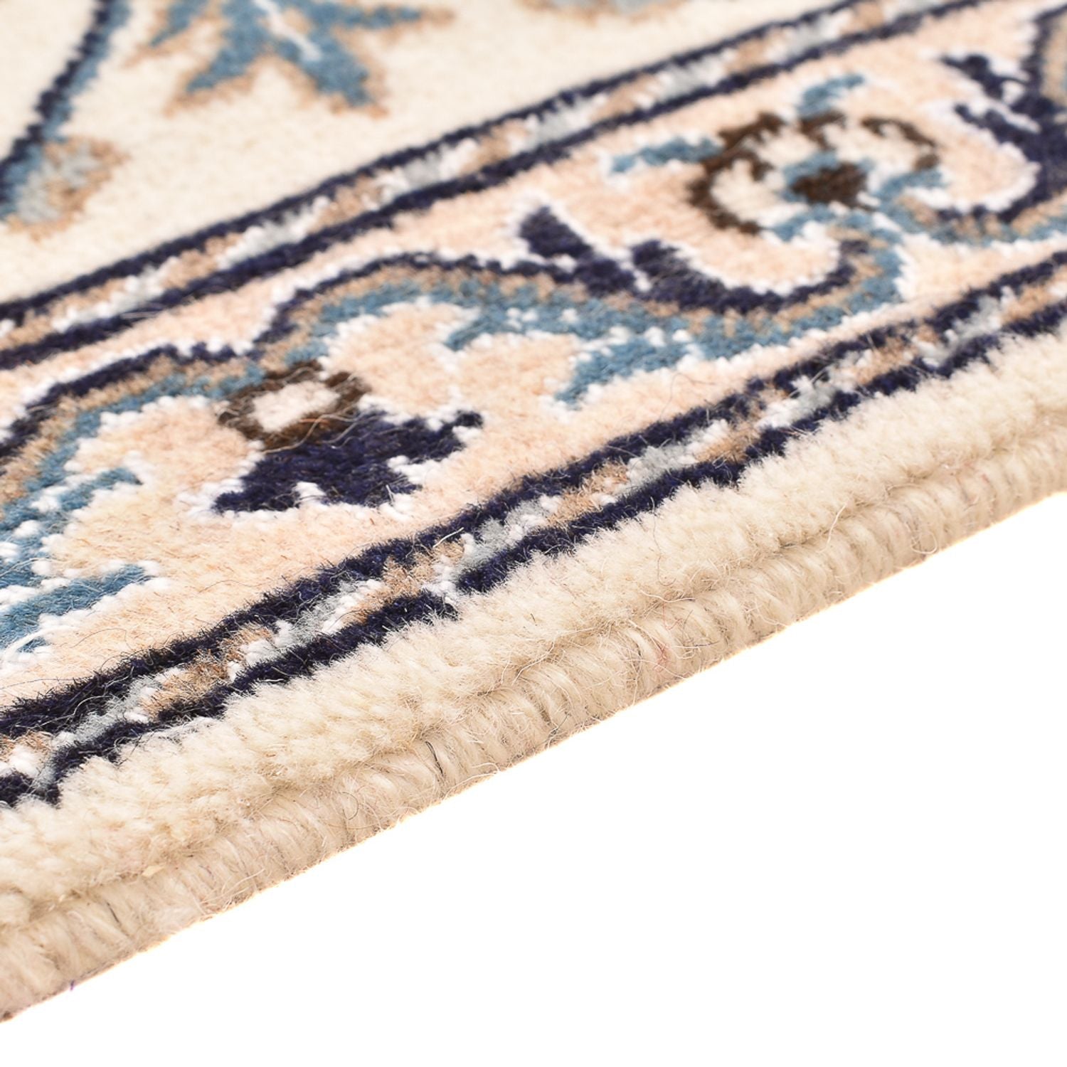 Persisk tæppe - Nain - 137 x 87 cm - lys beige