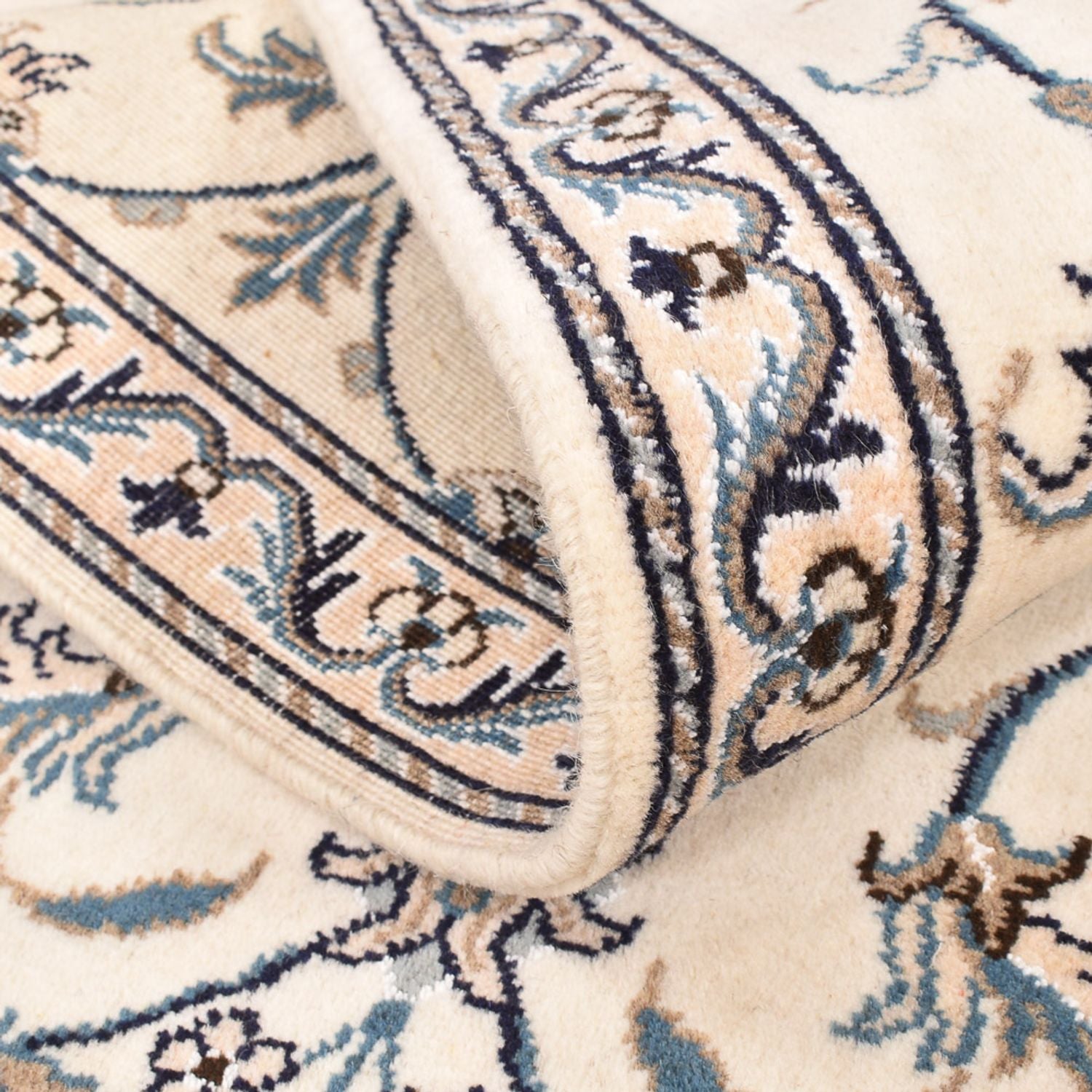 Persisk tæppe - Nain - 137 x 87 cm - lys beige