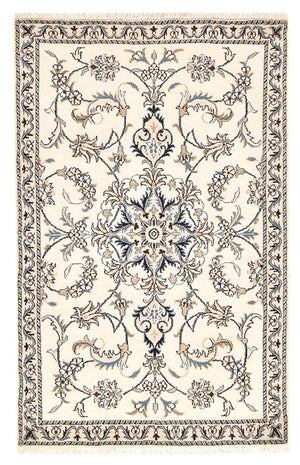 Persisk tæppe - Nain - 136 x 87 cm - lys beige