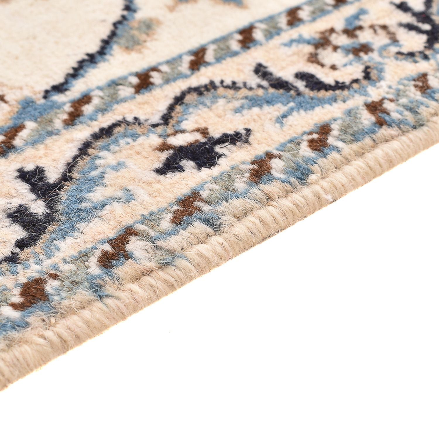Persisk tæppe - Nain - 136 x 87 cm - lys beige