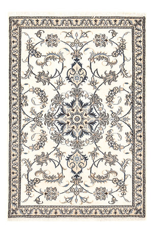 Persisk tæppe - Nain - 137 x 88 cm - lys beige