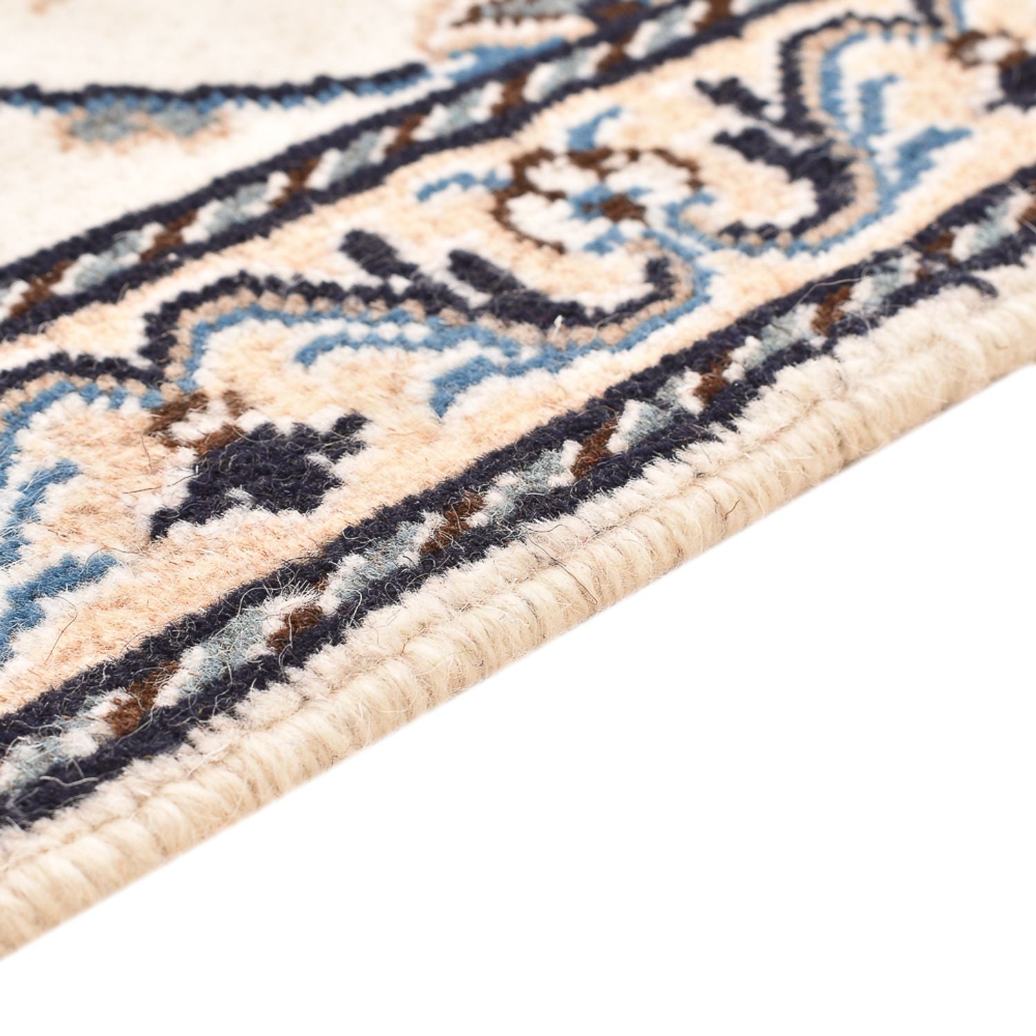 Persisk tæppe - Nain - 137 x 88 cm - lys beige