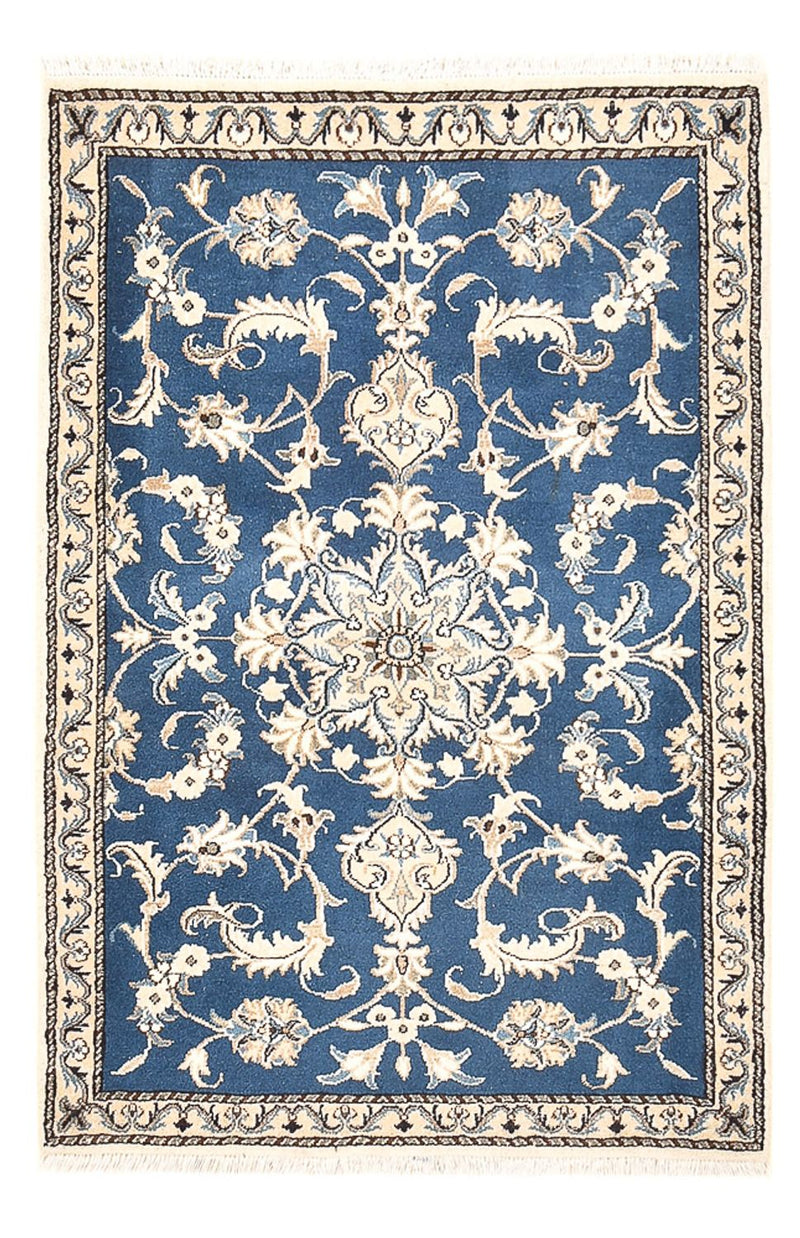 Persisk tæppe - Nain - 137 x 88 cm - blå