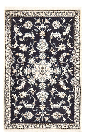 Persisk tæppe - Nain - 137 x 87 cm - mørkeblå
