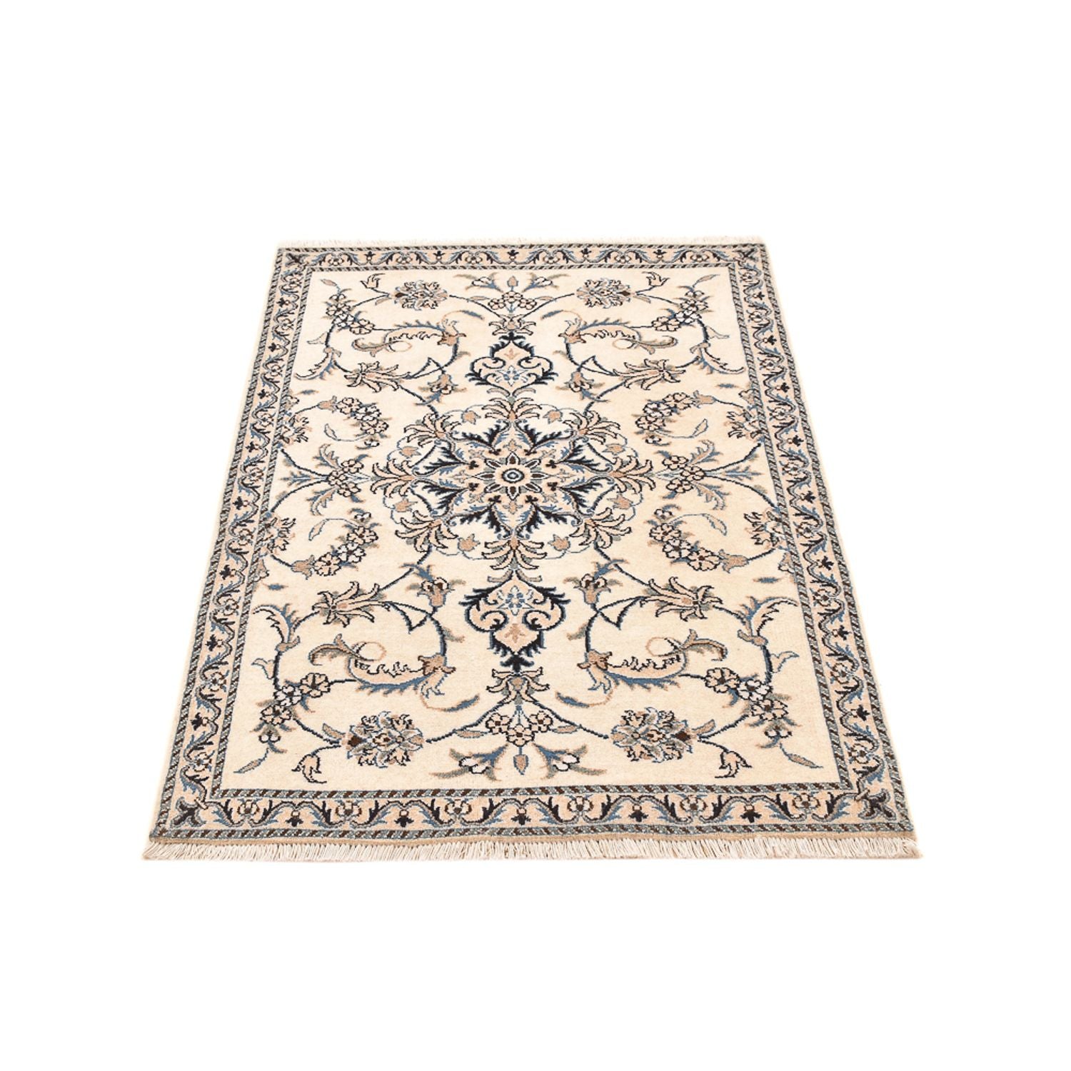 Persisk tæppe - Nain - 137 x 90 cm - beige