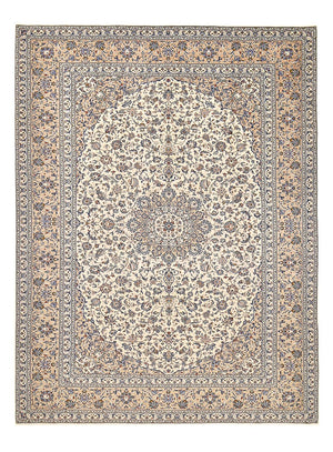 Persisk tæppe - Keshan - 405 x 295 cm - mørk beige