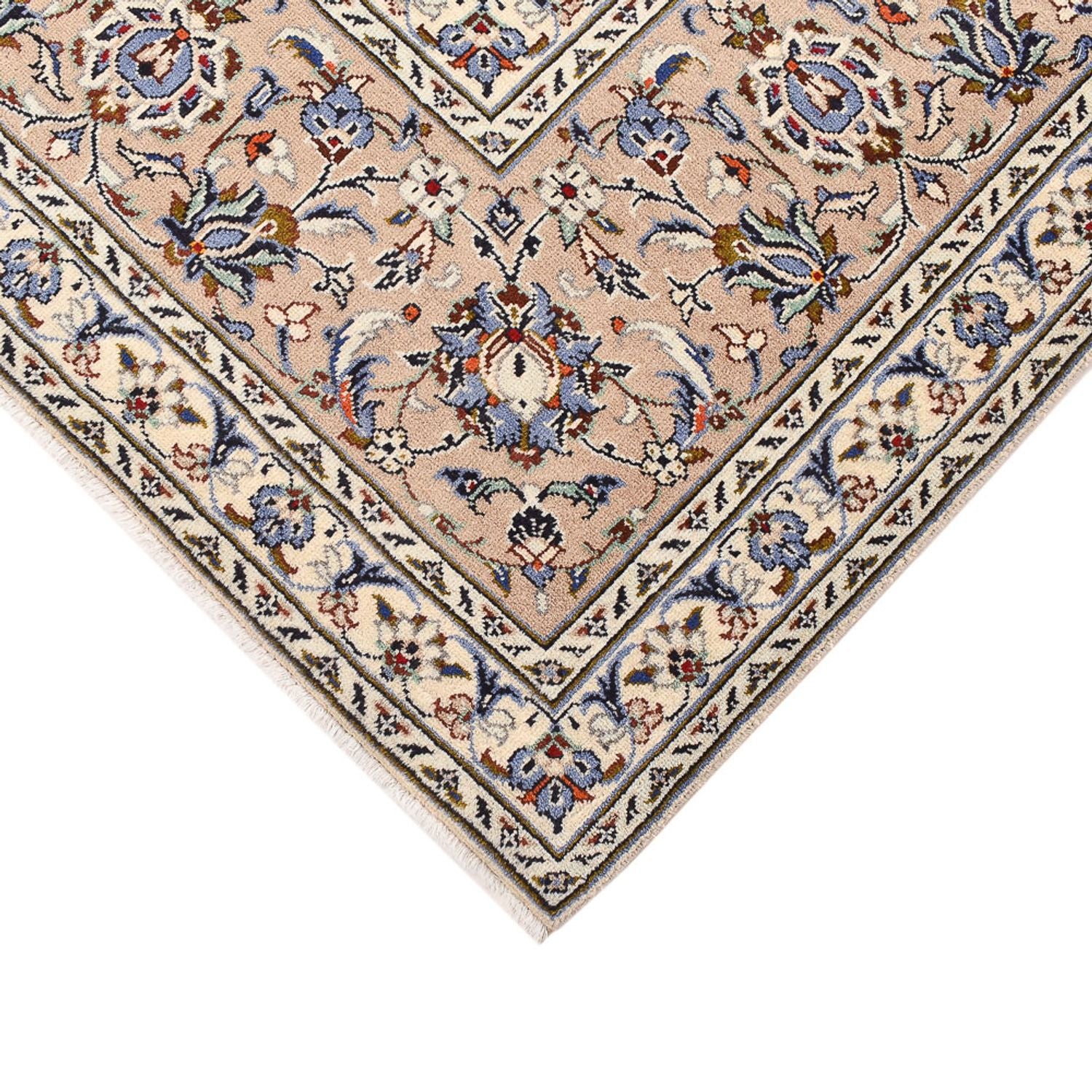 Persisk tæppe - Keshan - 405 x 295 cm - mørk beige