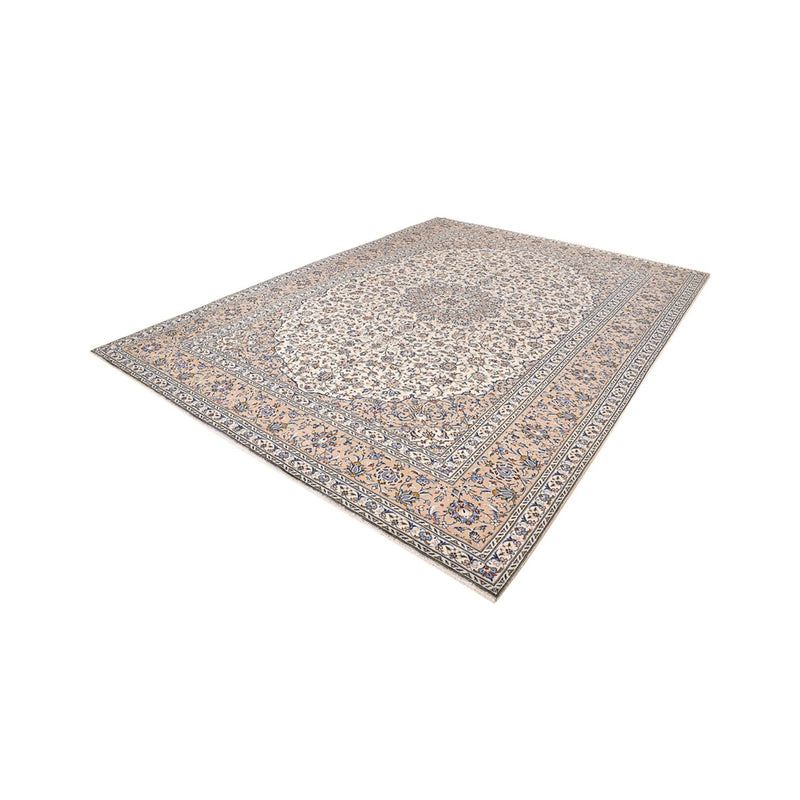 Persisk tæppe - Keshan - 405 x 295 cm - mørk beige