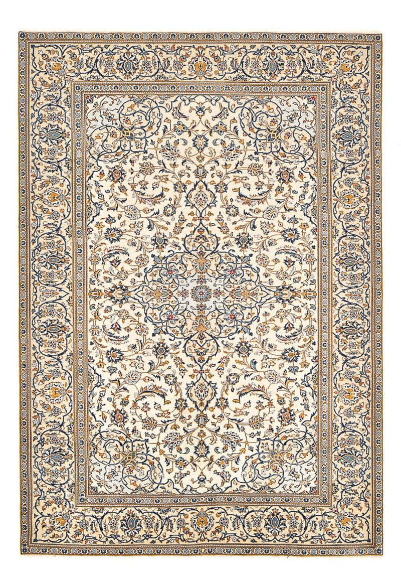 Persisk tæppe - Keshan - 287 x 192 cm - mørk beige