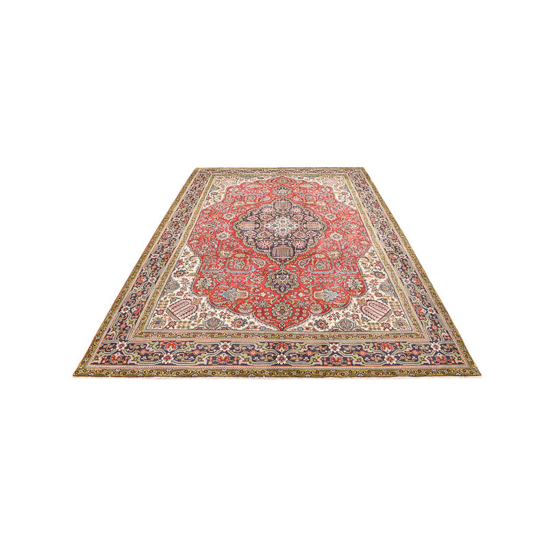 Persisk tæppe - Tabriz - 347 x 242 cm - lysrød