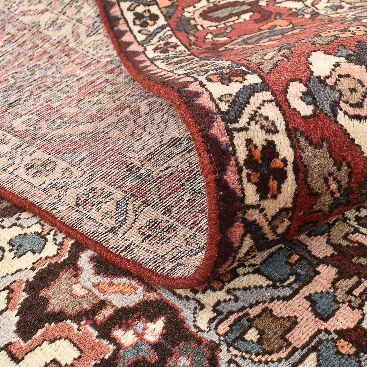 Persisk tæppe - Nomadisk - 312 x 206 cm - lysrød