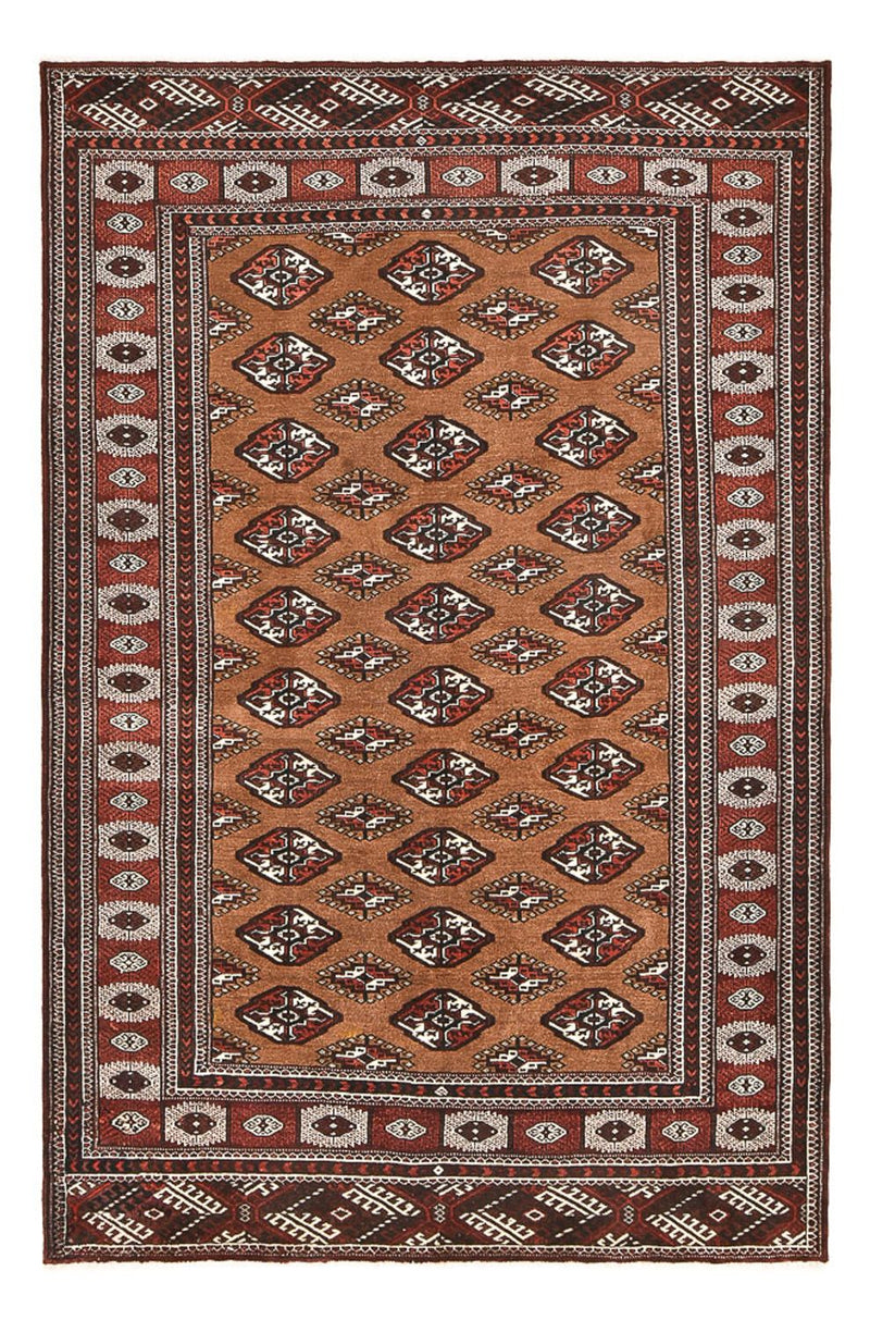 Turkaman-tæppe - 303 x 200 cm - flerfarvet