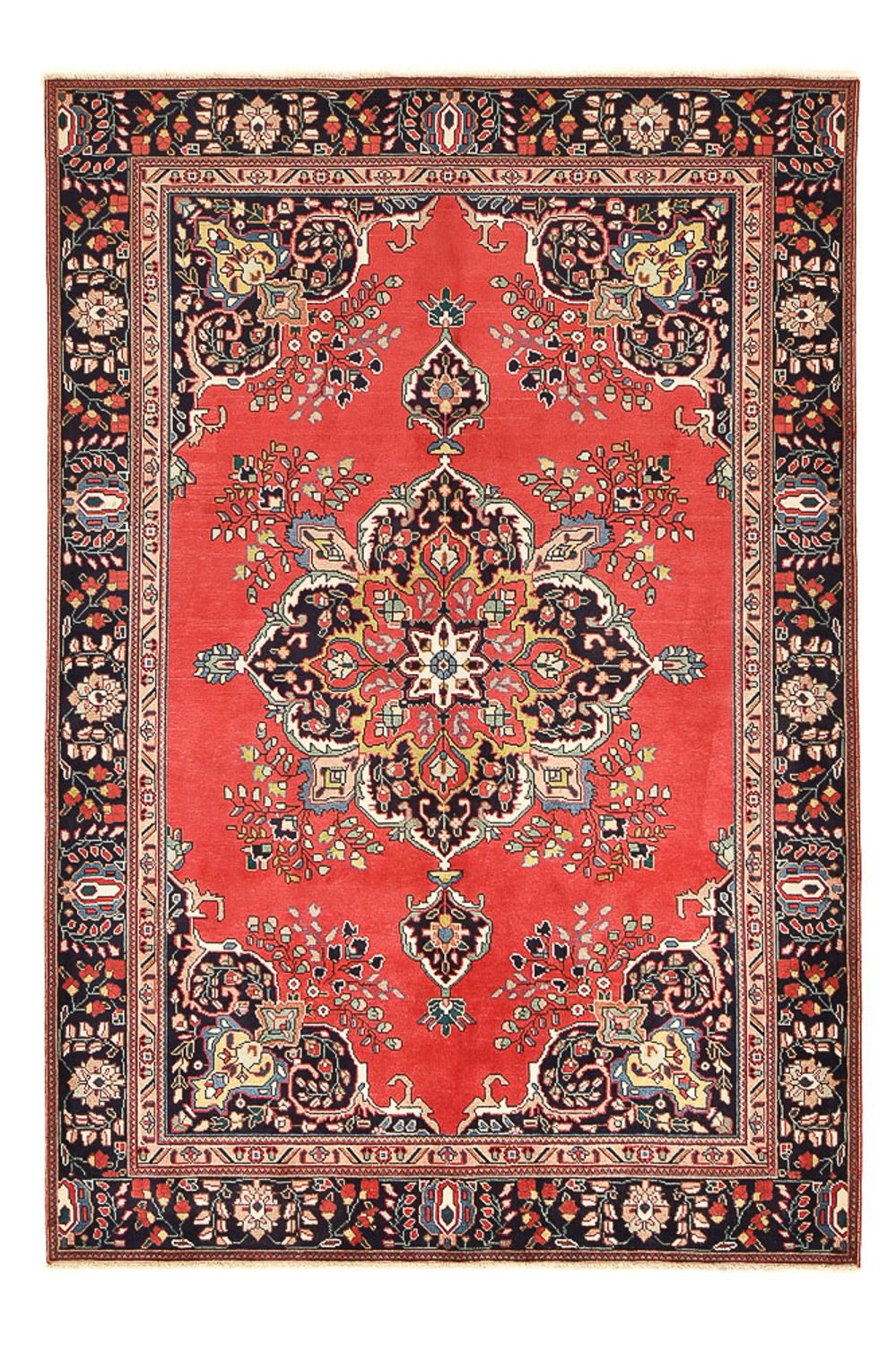 Persisk tæppe - Tabriz - 279 x 185 cm - rød