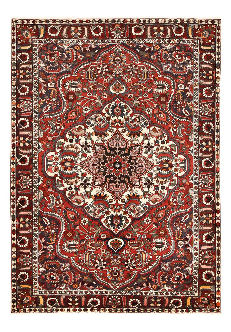 Persisk tæppe - Nomadisk - 313 x 211 cm - mørkerød
