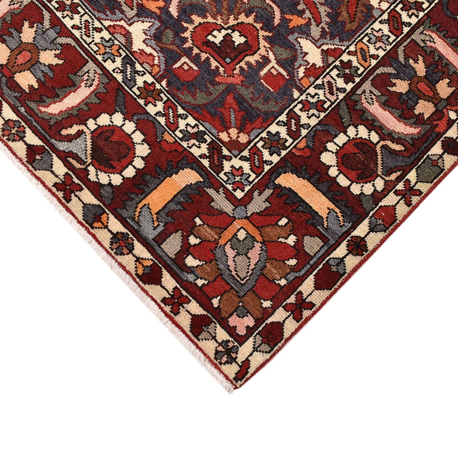 Persisk tæppe - Nomadisk - 313 x 211 cm - mørkerød